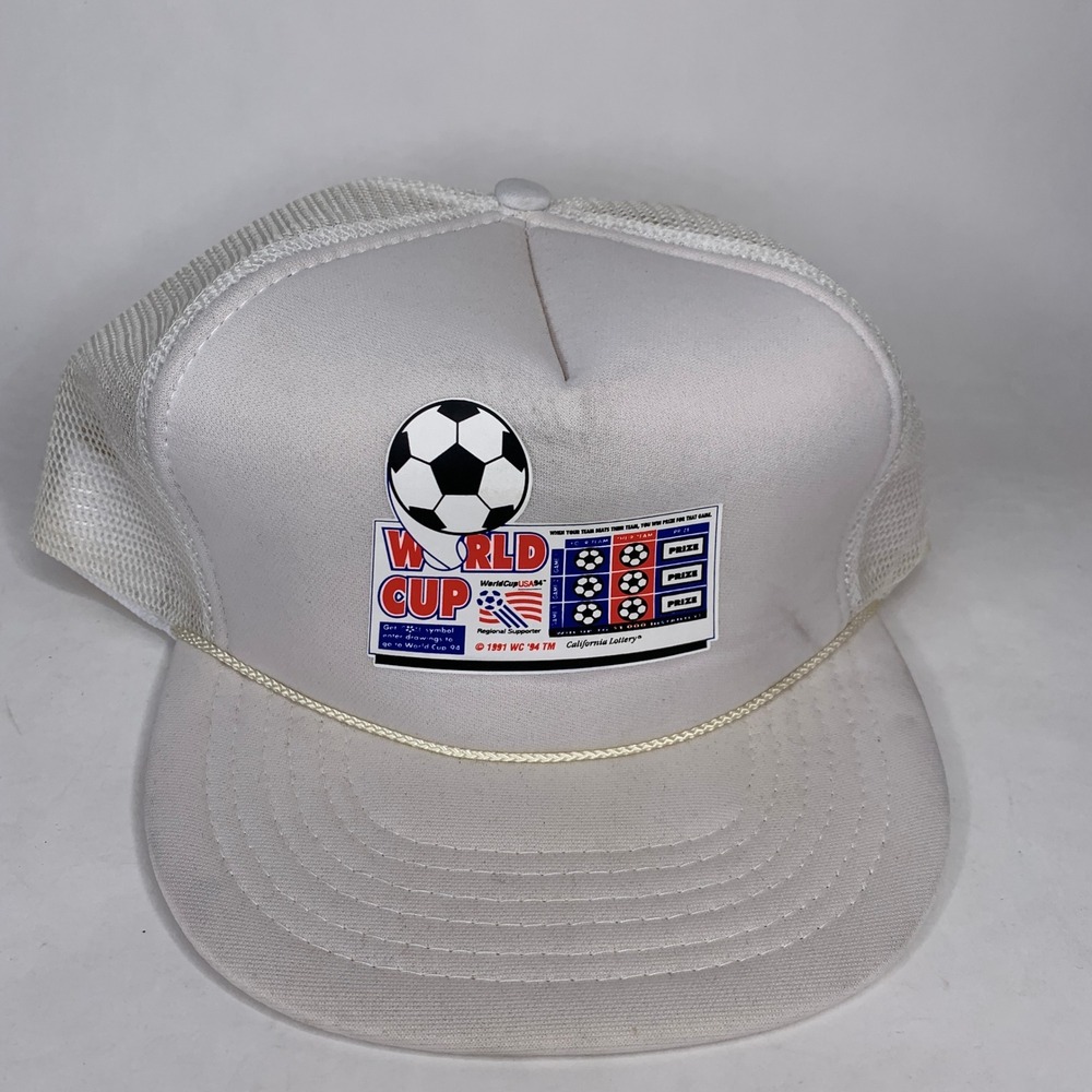 Vintage World Cup‎ 1994 Hat California Lottery Soccer Trucker Cap